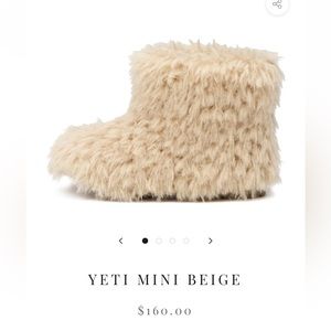 Age of innocence Yeti mini beige boots